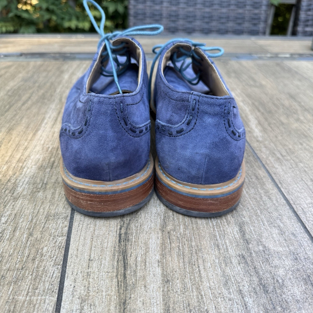 Rockport Men's Parker Hill Cap Toe Oxford Leather Blue Size 11 Comfort Cushion - Picture 3 of 12